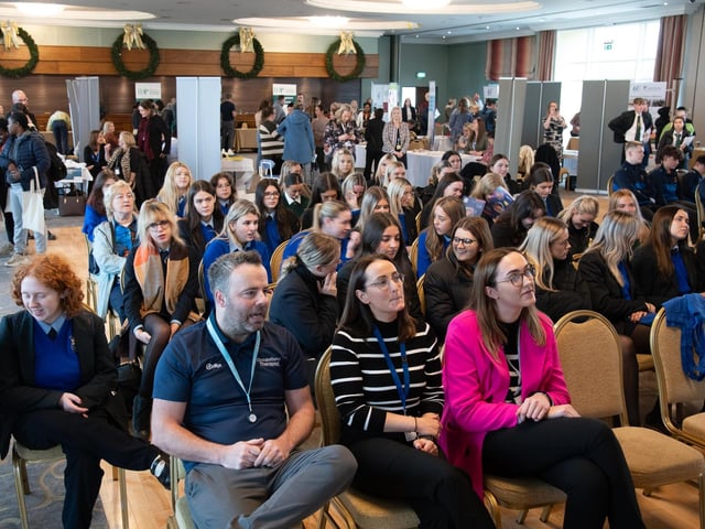 At the HSE & IDP Health, Social Care Recruitment & Education Fair in Inishowen Gateway Hotel on Tuesday last. Photo Clive Wasson