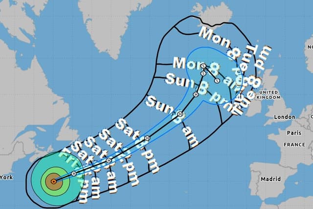 Ex-Hurricane Erin to influence Derry and Donegal weather this week with rain and blustery wind expected