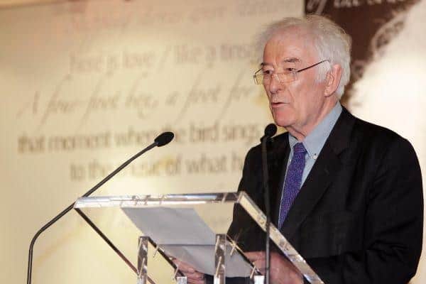 The late Seamus Heaney.