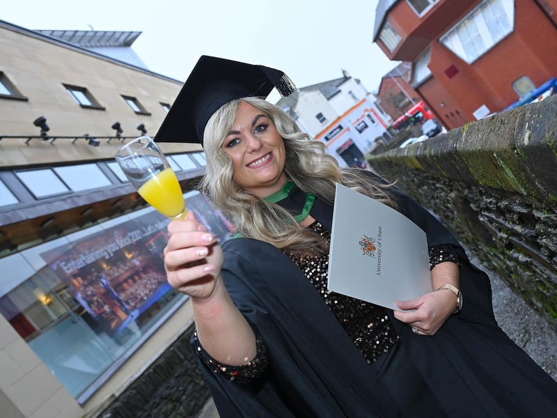 Lisa Craig from Castledawson graduating in Mental Health Nursing. Picture By: Arthur Allison: PacemakerPress.