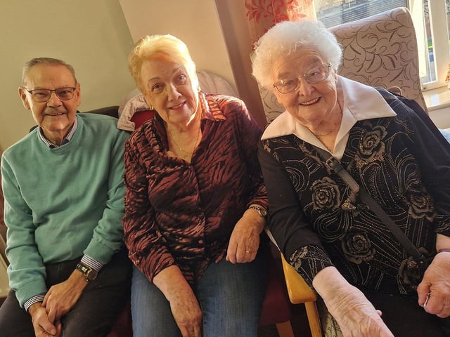 Bill and Myra McGinley with Kathleen Edwards.