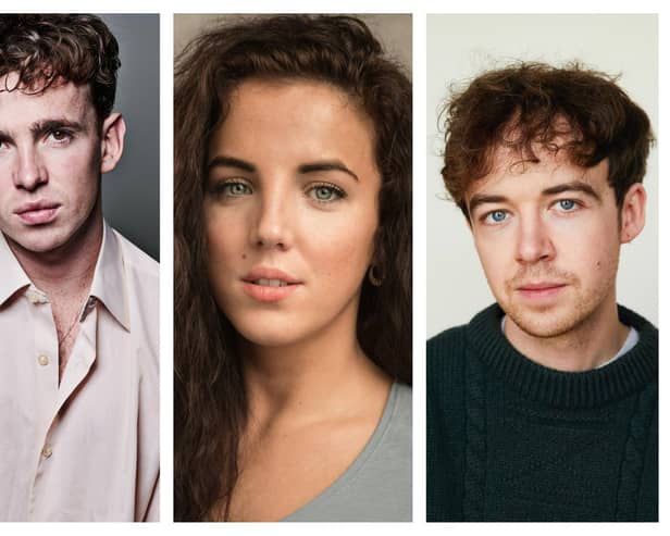 Laurie Kynaston, Jamie-Lee O’Donnell and Alex Lawther.