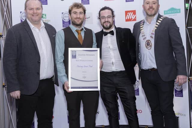 Derry bars and restaurants celebrated success at the Ulster Regional Final of Irish Restaurant Awards 2023.