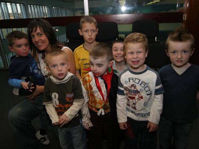 Adam's party with friends.