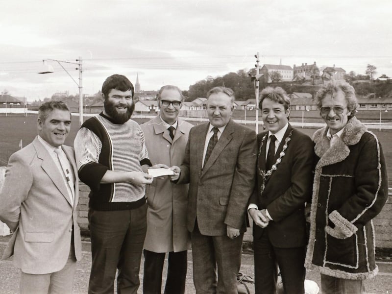 Tristar V Home Farm at Brandywell and cheque presentation from Derry City.