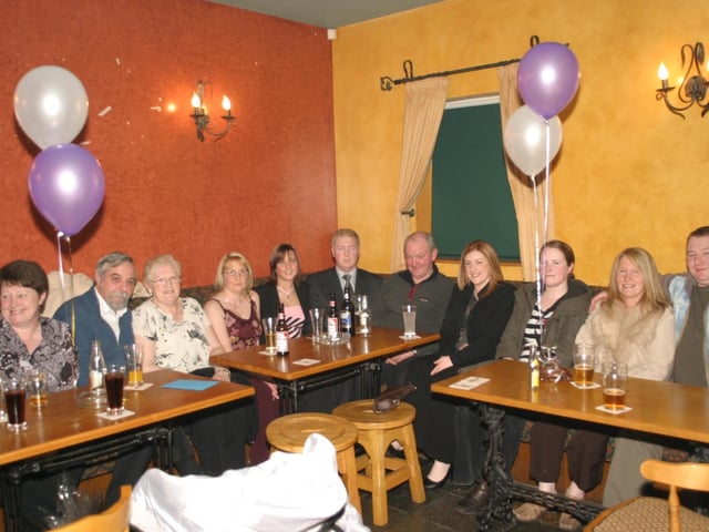 Party celebrations back in 2004: Leo Duffy.