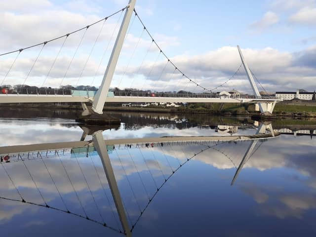 Peace Bridge in Derry.