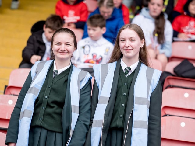 Participants at the Derry Diocese Fan The Flame annual Mass 2025 in Celtic Park.