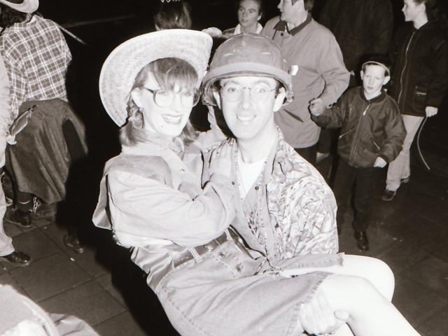 Derry folks dressed up for Halloween night, back in October 1994.