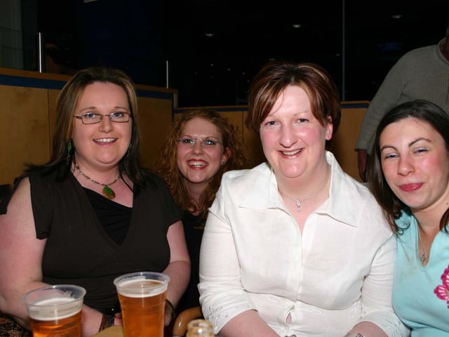 Girls night out
Siobhan Hayworth, Deridre McDevitt, Helena McDermott and Ciaria McClafferty 4868dd : A night at the races in Lifford in April 2005.