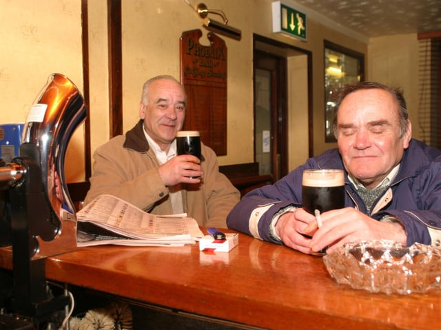 Enjoying a pint in Derry bars 20 years ago in 2003
