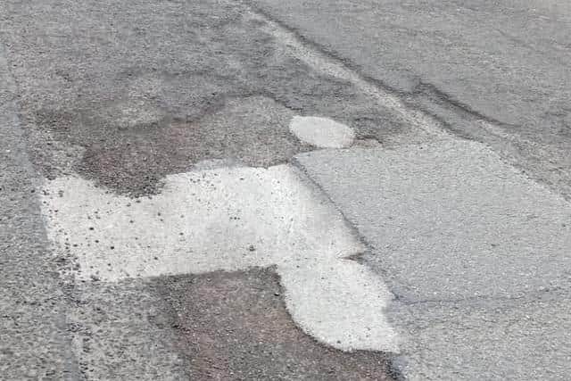 Potholes in the City Cemetery.
