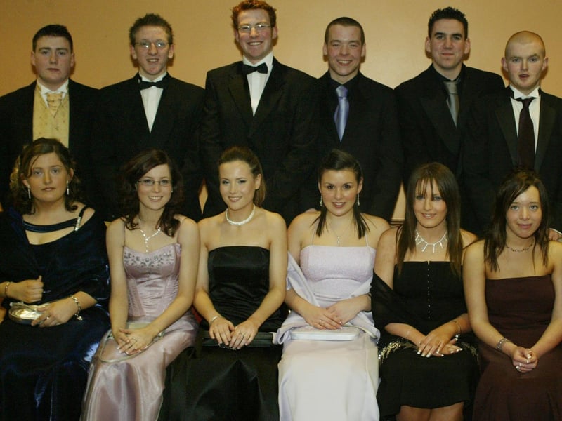Some fo the pretty college girls and friends.  (0203JB46):Attendees enjoying the Thornhill College formal in April 2004.
