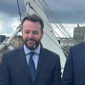 Colum Eastwood with Joe Kennedy on Friday.