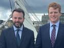 Colum Eastwood with Joe Kennedy on Friday.