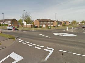 The roundabout at Carnhill. (Google Earth)