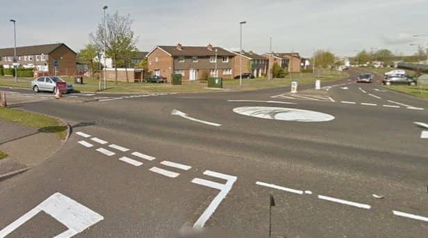 The roundabout at Carnhill. (Google Earth)