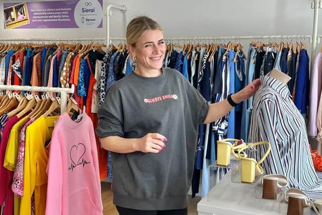 Lara McLaughlin, the hub’s Sustainability Textile Technician.