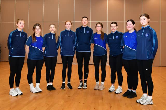 St Mary's Year 12 Organisers of the Aspire Cup. Left to right, Ella.Campbell, Lainey Parkhouse, Imogen Holden, Cara McGinley, Carragh McNaught, Rionach Burke, Hannah Kennedy, Kaycee Deery and Hannah Mitchell.