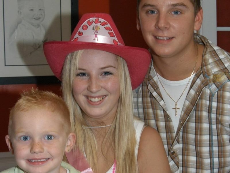 Colleen Doherty's party with her 'crazy cow girls.'