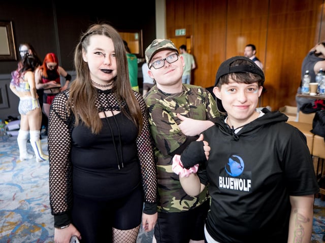 Some of the Tuned In Project participants getting ready to rumble backstage at the City Hotel. Photographs by Stephen Latimer.