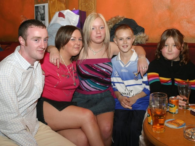 Pictures of Derry people partying in November 2003