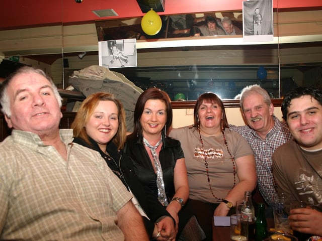Birthday Boy James on the left enjoying the party with Seamus, Leigh, Lorraine, Siobhan and Sean. 2136/dd