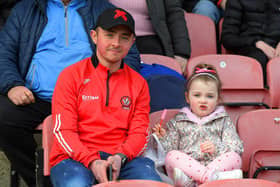 Fans in Celtic Park for Derry’s game against Roscommon. Photo: George Sweeney