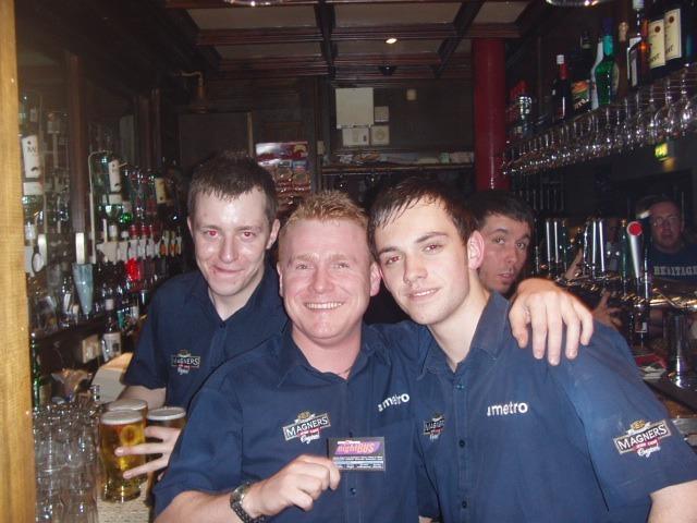 OLYMPUS DIGITAL CAMERA : A night out in bars across Derry in May 2005, including Café Roc, The Ice Warf, Strand Bar, The River Inn, Downey’s/Sugar, and The Metro.