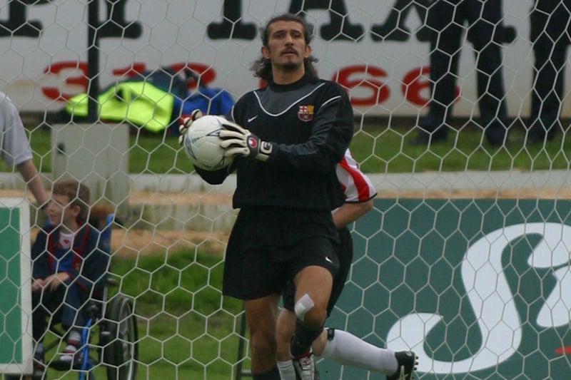 Barcelona goalkeeper Rüştü Reçber