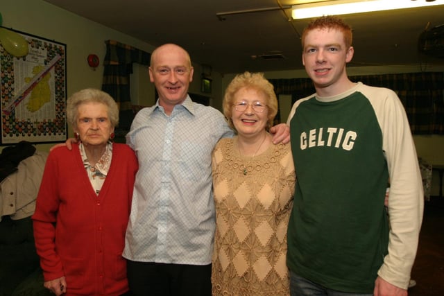 Party celebrations back in 2004: Dominic McDaid.
