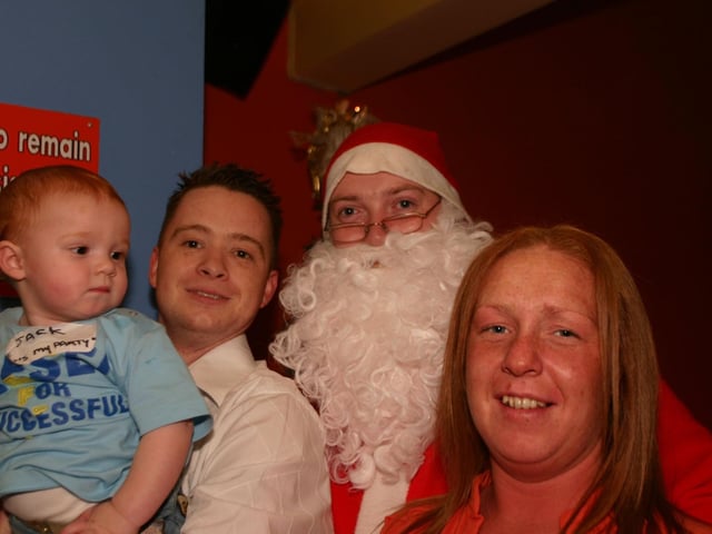 Santa says Happy Birthday to Jack along with parents Mark and Nicole. 1834/dd