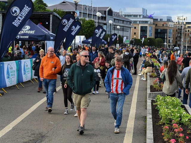 Large crowds visit the Foyle Maritime Festival. Photo: George Sweeney