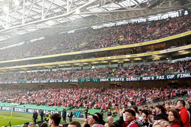 Derry fans in Dublin.
