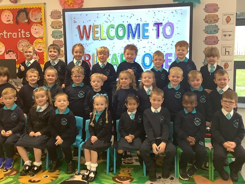 P1 class, Roe Valley Integrated Primary School.