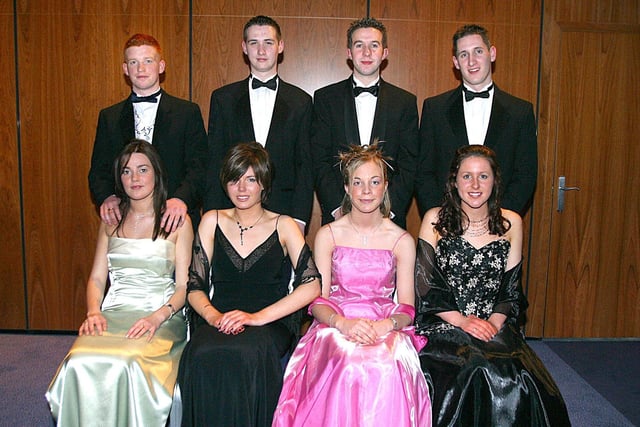 From left (seated), Michelle Martin, Lauren Hill, Sarah Mercer and Rachel Brown. Back row, Ryan Power , James Bradley, Nathen Primrose and Brian Rhodes. (0402T18).