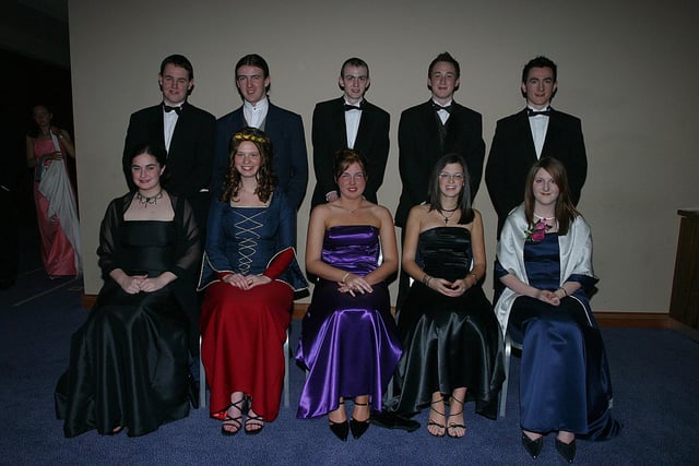 Seated: Emma McBride, Erin McLaughlin, Grace Bonner, Charlotte Simpson and Deirdre Conway. Standing: Daniel Ferry, Mark Woods, John Butler, Tom Bradley and Jude Storey. (0403T09)