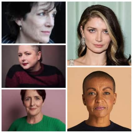Dame Harriet Walter, Siobhán McSweeney, Fiona Shaw, Eve Hewson and Adjoa Andoh.