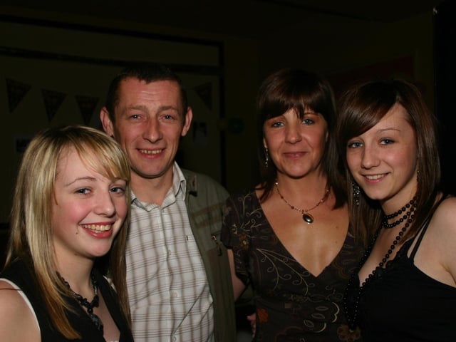Una with her family Left to right Michaela, Husband Hugh and Ciaria. 2072/dd