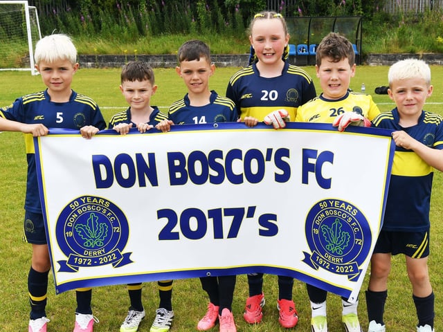 The Don Bosco's under-9's team which took part in the O'Neills Foyle Cup.
