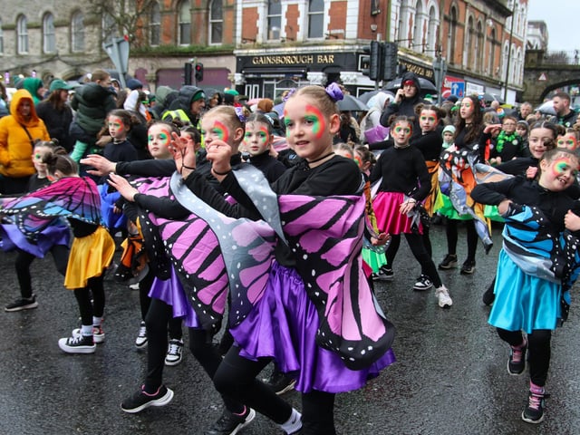 Dancers entertain the spectators at the St. Patrick’s Day Parade. (Photo - Deirdre Heaney, nwpresspics)
