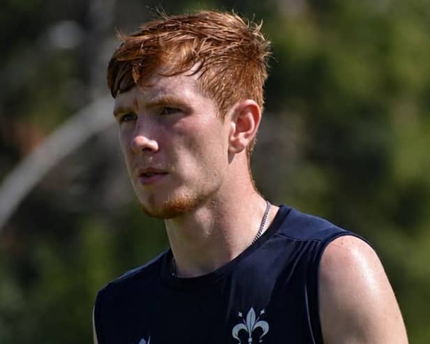 Derry teenager Zhai Glackin pictured training with Ferentino Calcio in Italy.