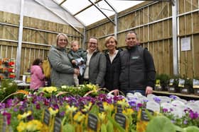 Members of the Hegarty family Sinead, Jack, Aoife, Anne and Declan (Garden Centre Manager) pictured at the newly opened Inishowen Co-op Garden Centre in Buncrana. Photo: George Sweeney
