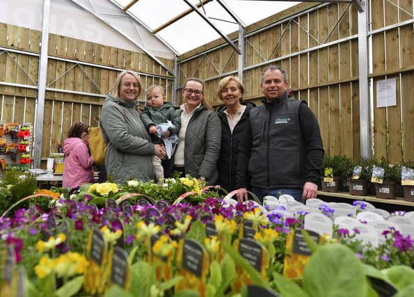 Members of the Hegarty family Sinead, Jack, Aoife, Anne and Declan (Garden Centre Manager) pictured at the newly opened Inishowen Co-op Garden Centre in Buncrana. Photo: George Sweeney