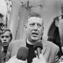 Ian Paisley interviewed by the press in 1969. (Photo by Harry Dempster/Daily Express/Hulton Archive/Getty Images)