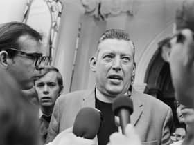 Ian Paisley interviewed by the press in 1969. (Photo by Harry Dempster/Daily Express/Hulton Archive/Getty Images)