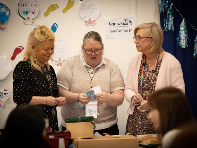 FACE IN THE CROWD. . . . .Enjoying Friday's Coffee Morning at Steelstown.