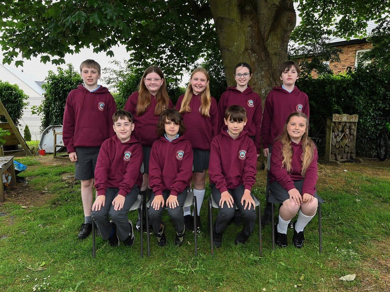 Mr McLaughlin’s P7 class at Culmore Primary School.
