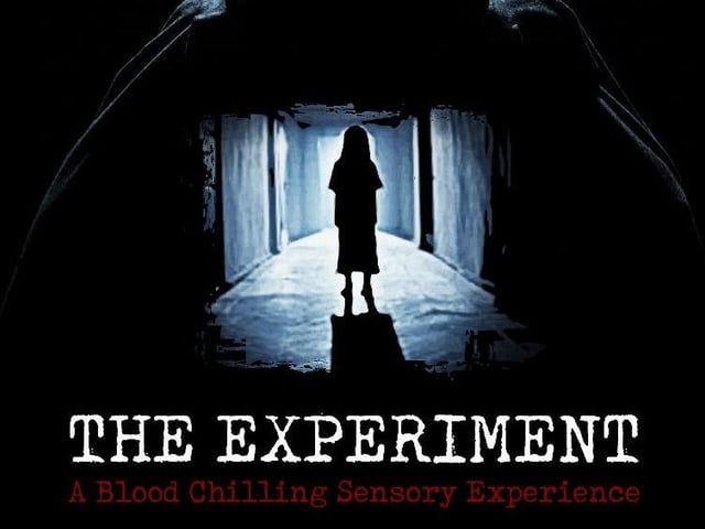 A Blood Chilling Sensory Experience. Are you brave enough to take part in The Experiment? In Echo Echo studios from 6pm - 10pm (15 minute slots). Full price £8 (Concessions available). Not suitable for Under 14's. Contains scenes of a graphic nature and flashing lights.