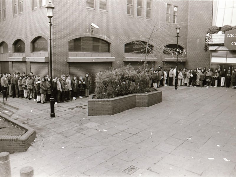 Queuing for Garth Brooks tickets at the Richmond Centre, autumn 1993.